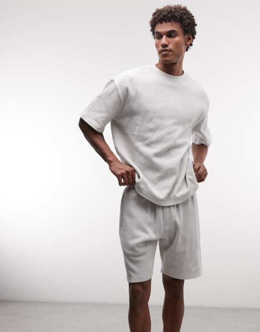 Pegador - Signar - Coordinato con T-shirt e pantaloncini grigio nebbia slavato, 2 di 3