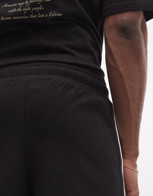 Pegador Signar pique basketball shorts in black, 5 of 5