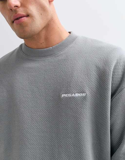Pegador tate sweat-shirt oversize structuré gris délavé, 4 de 5