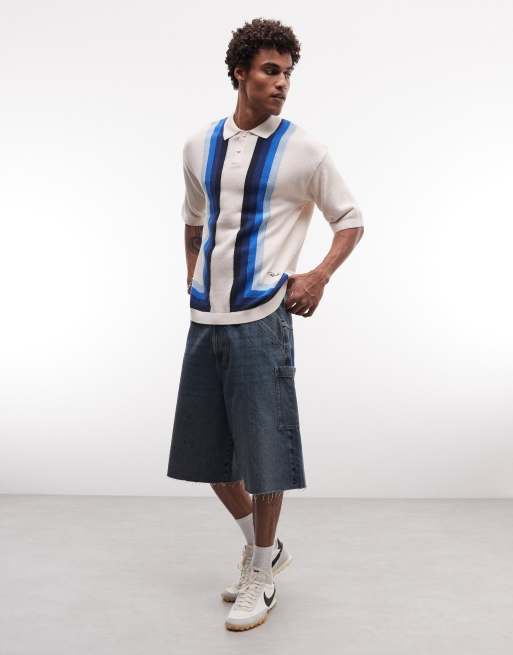 Pegador - Tellero - Gebreid piqué poloshirt in wit multi, 2 van 5
