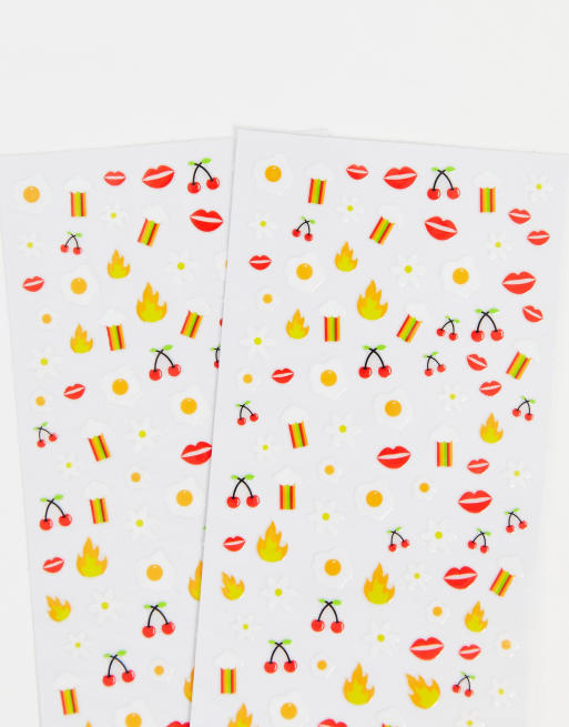 Pegatinas para las uñas con motivos variados Stick To It de Lottie London, 4 de 4