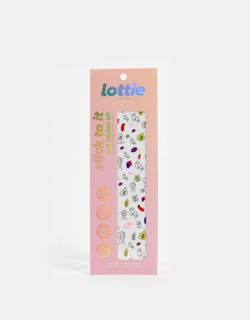 Pegatinas para las uñas Stick To It de Lottie London: Modelo Abstract