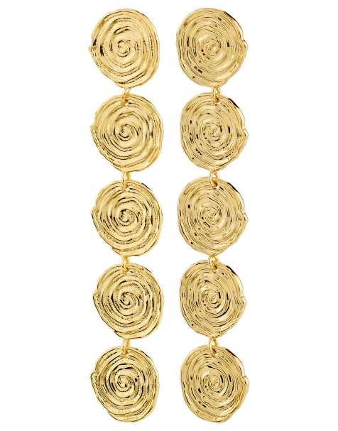 Pendientes chapados en oro Air de Pilgrim - view 1