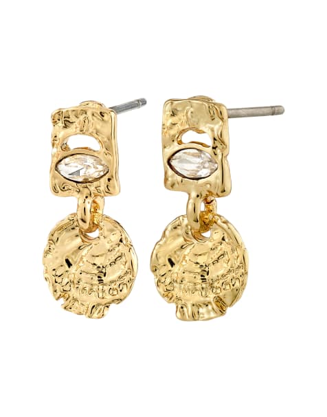 Pendientes chapados en oro Fire de Pilgrim - view 1