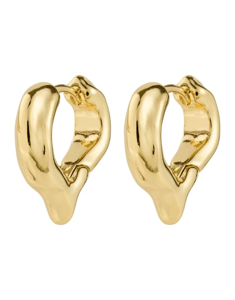 Pendientes chapados en oro Iris de Pilgrim - view 1
