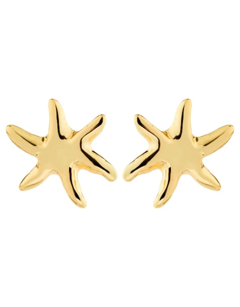 Pendientes chapados en oro Prism de Pilgrim - view 1