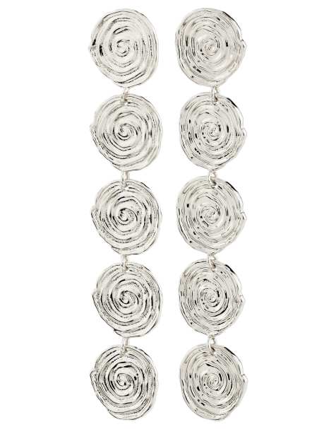 Pendientes chapados en plata Air de Pilgrim - view 1