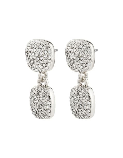 Pendientes chapados en plata Ember de Pilgrim - view 1