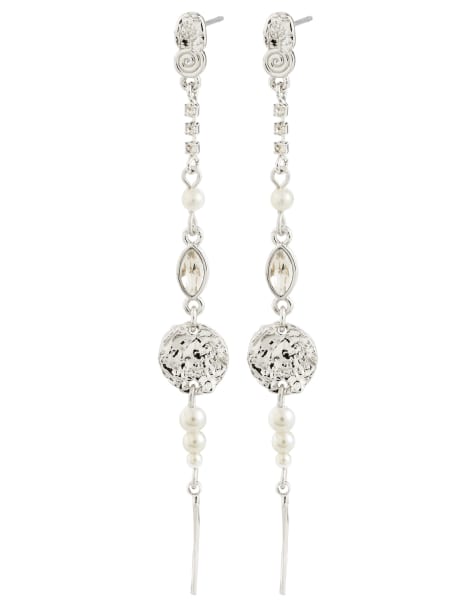 Pendientes chapados en plata Fire de Pilgrim - view 1