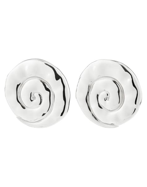 Pendientes chapados en plata Haze de Pilgrim - view 1