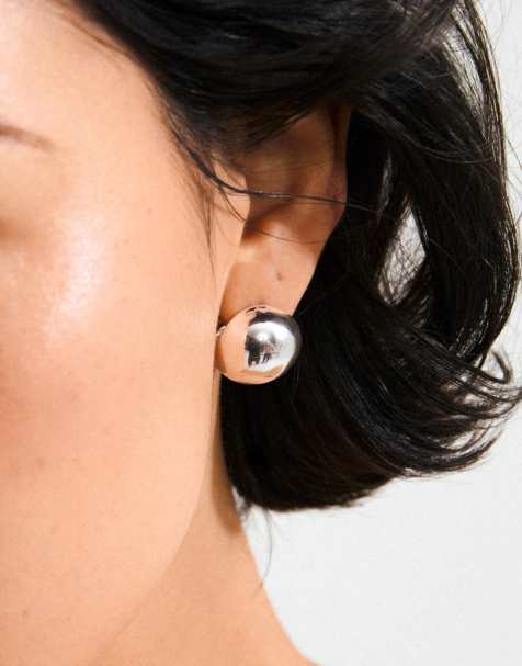 Pendientes chapados en plata Jace de Pilgrim - view 1