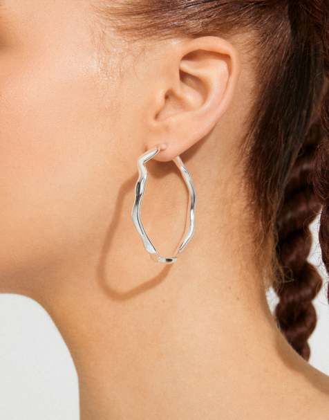 Pendientes chapados en plata Larkin de Pilgrim - view 1