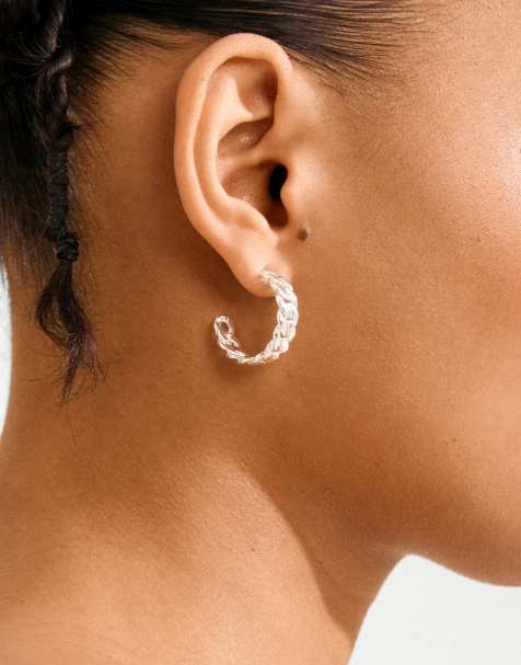 Pendientes chapados en plata Mayer de Pilgrim - view 1