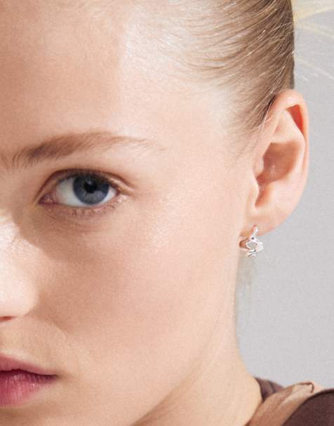 Pendientes chapados en plata Penelope de Pilgrim - view 1
