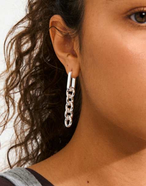 Pendientes chapados en plata Phase de Pilgrim - view 1