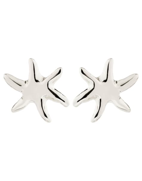 Pendientes chapados en plata Prism de Pilgrim - view 1