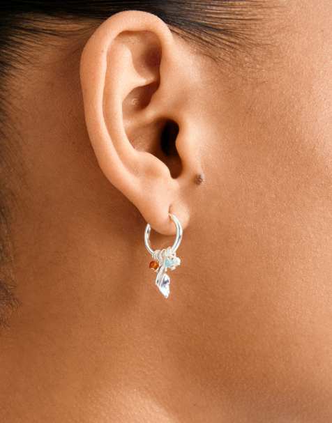 Pendientes chapados en plata Sense de Pilgrim - view 1