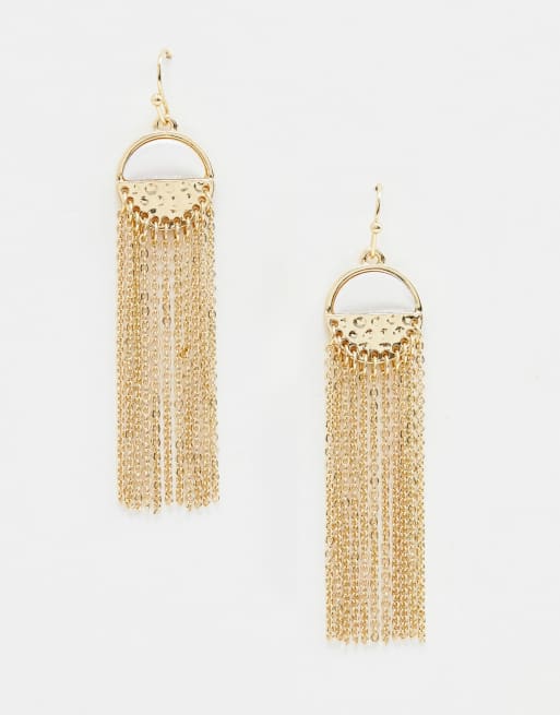 Pendientes con borla de cadena de Nylon