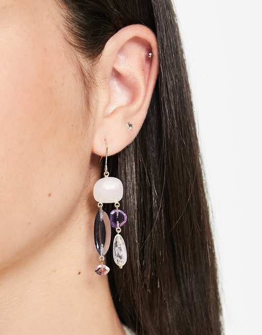 Pendientes con colgantes de piedras de colores de & Other Stories