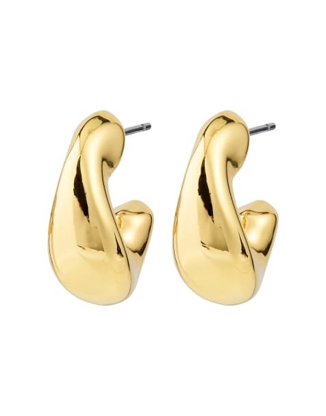 Pendientes de aro chapados en oro Jennings de Pilgrim - view 1