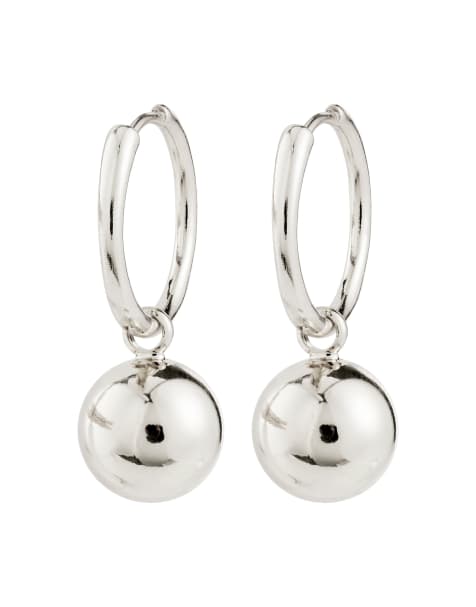 Pendientes de aro chapados en plata Air de Pilgrim - view 1