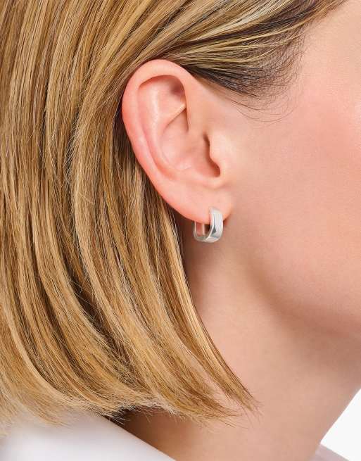 Pendientes de aro de plata de ley de Thomas Sabo , 2 de 3