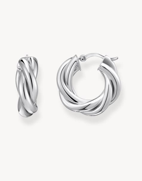 Pendientes de aro de plata de ley de Thomas Sabo  - view 1