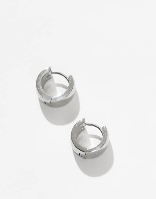 Pendientes de aro pequeños de acero inoxidable de Lost Souls, 2 de 3