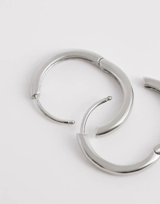 Pendientes de aro pequeños plateados de Jack & Jones, 3 de 4