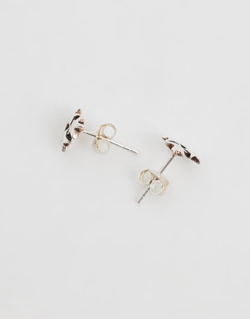 Pendientes de botón de plata de ley con diseño de racimo de estrellas de Kingsley Ryan, 3 de 4