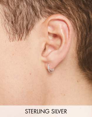 Pendientes de media luna de plata de ley de The Status Syndicate