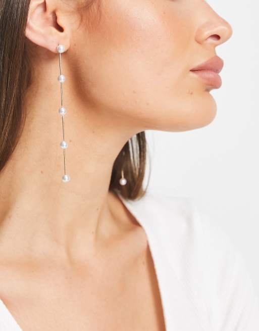 dorados colgantes con detalle perlas de ASOS ASOS