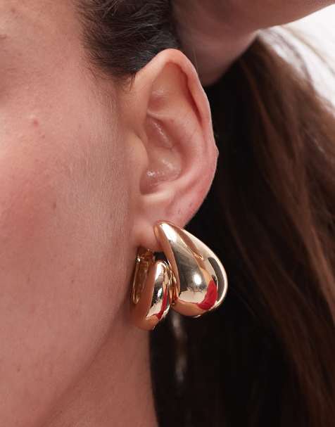 Pendientes dorados con diseño colgante en forma de lágrimas Elodie de Topshop - view 1