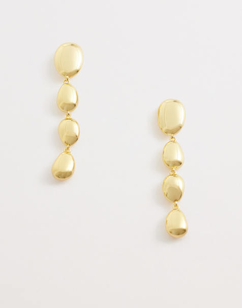 Pendientes largos dorados con colgante de esferas de & Other Stories - view 1