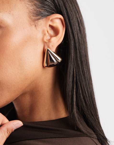 Pendientes llamativos de mezcla de metales de ASOS DESIGN - view 1