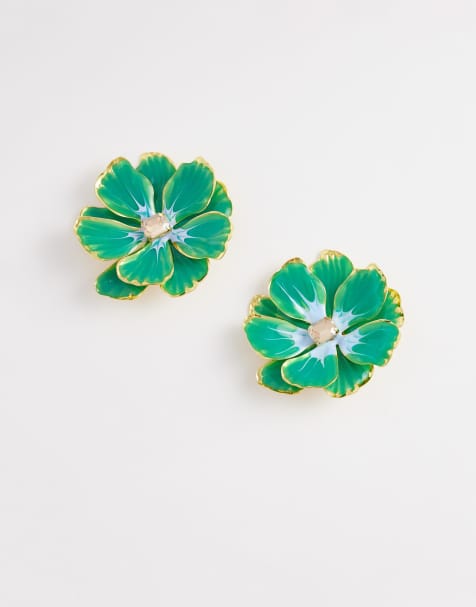 Pendientes verdes con diseño floral Mariglo de ALDO - view 1