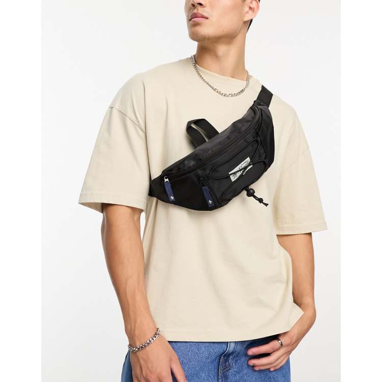 Black bum bag discount men