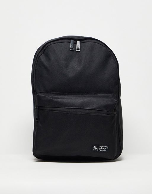 Penguin logo backpack in black | ASOS