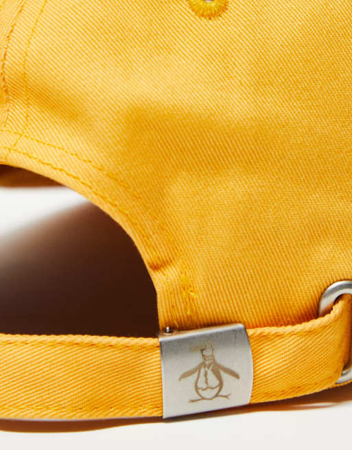 Penguin logo baseball cap in orange | ASOS