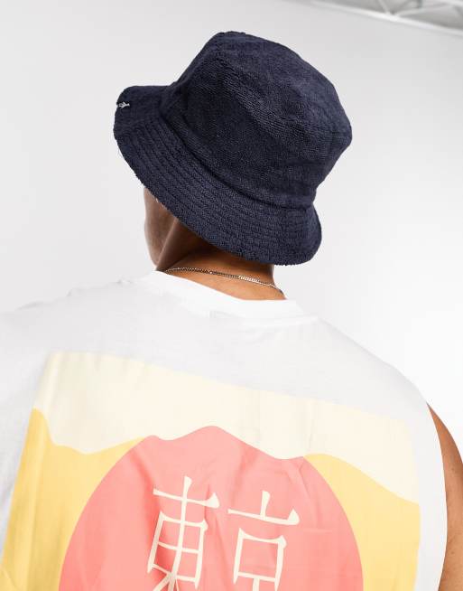 HOMME+ Woven Bucket Hat Black M