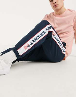 Penn Logo Track Pant-Navy