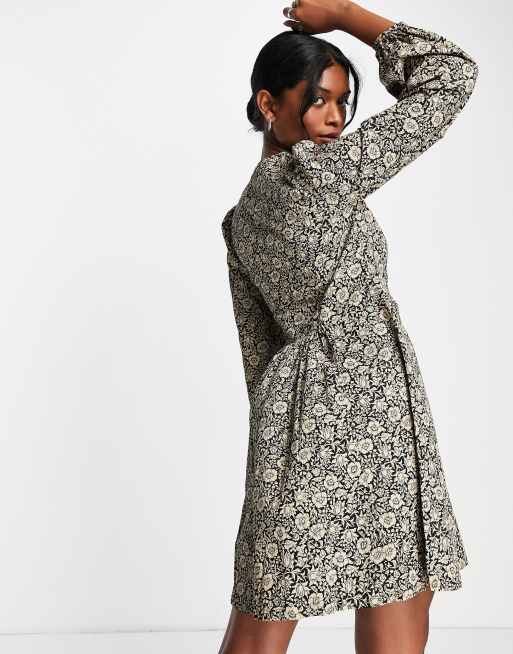 Snake print smock on sale dress