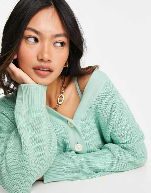 People Tree relaxed cardigan in pastel cotton