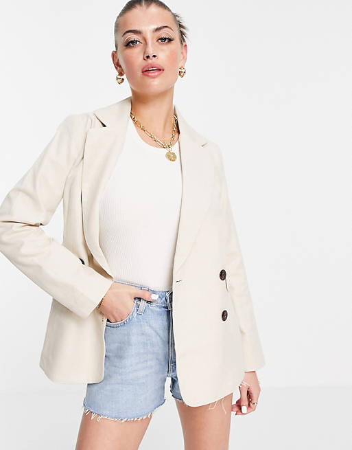 Women People Tree relaxed tailored blazer co-ord 
