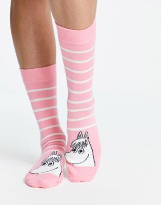 People Tree socks with moomins print in organic cotton
