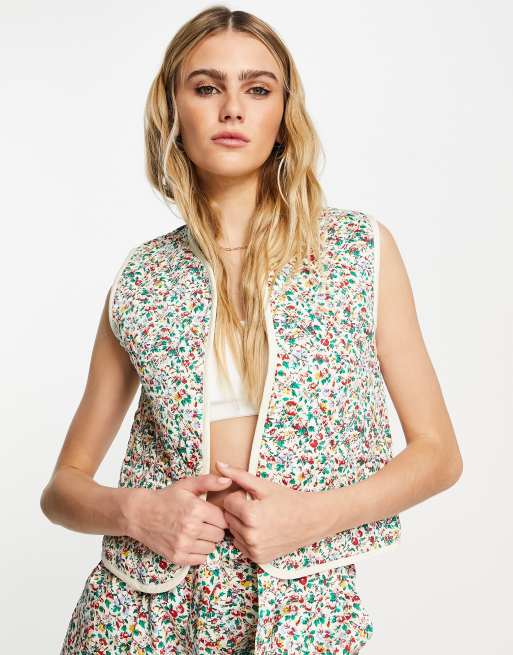 Floral vests cheap