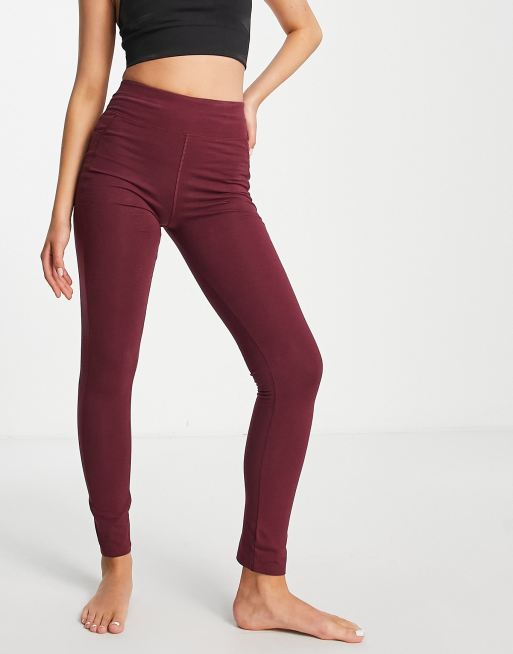 People Tree yoga leggings in cotton co-ord