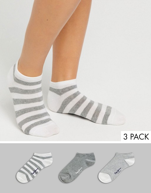 Pepe Eleanor 3 Pack Trainer Socks