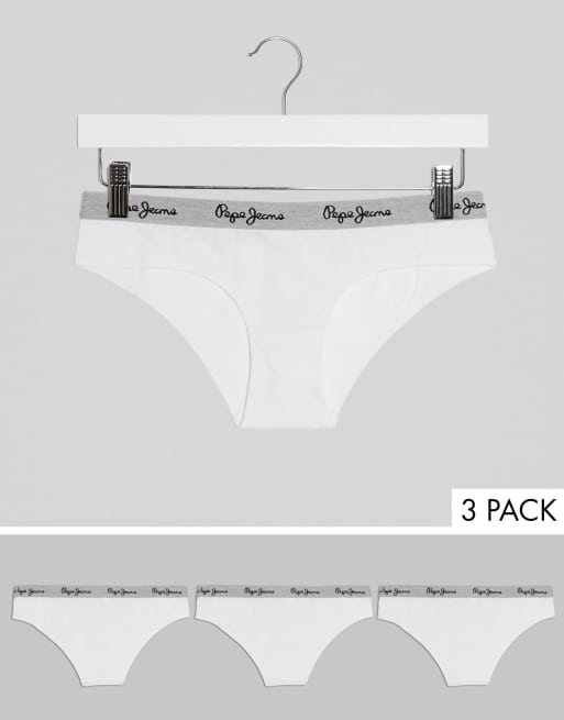 Pepe Jeans 3 pack briefs in white