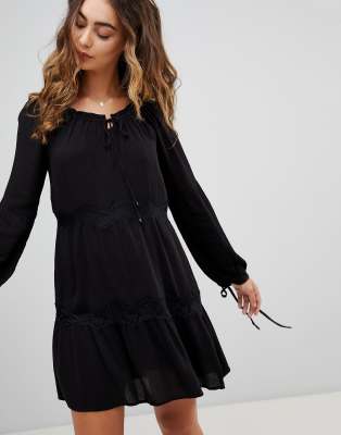 pepe jeans black dress